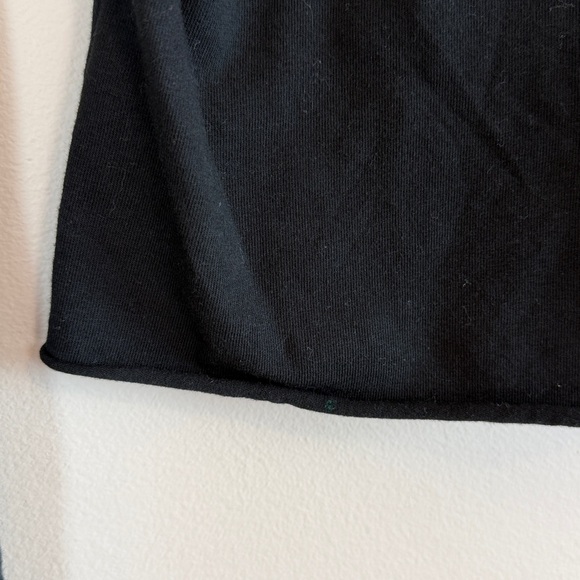 Brandy Melville Wide Neck Black Long Sleeve Shirt comfortable - Picture 5 of 6